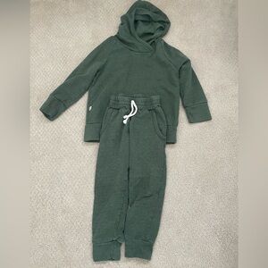 Kids Green Hoodie and Jogger Set
